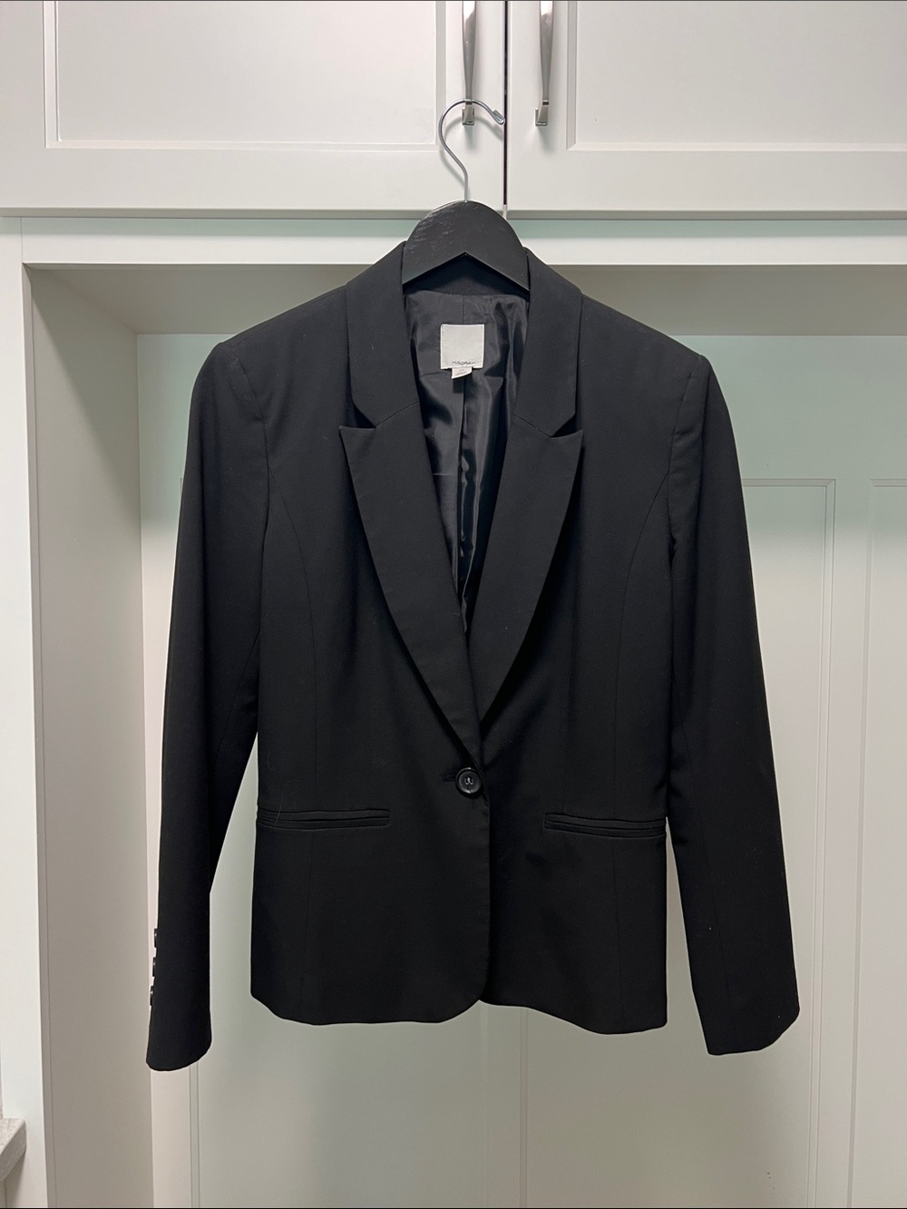Women's Black Single-Button Blazer